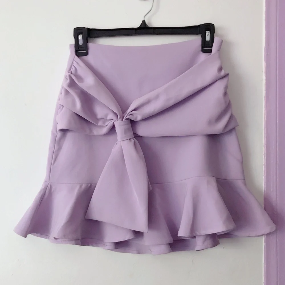 revolve song of style ⋆ ruffle lilac skirt